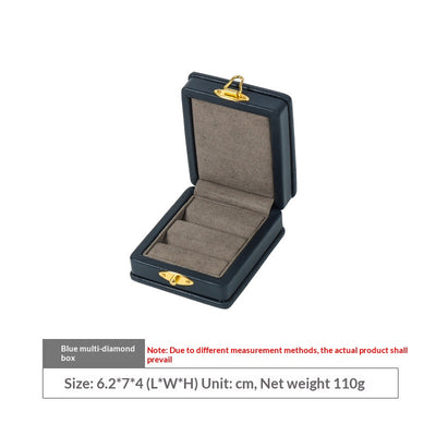 Anillo de Diamante Verde Esmeralda en Cuero Genuino con Caja de Presentación - Image 11