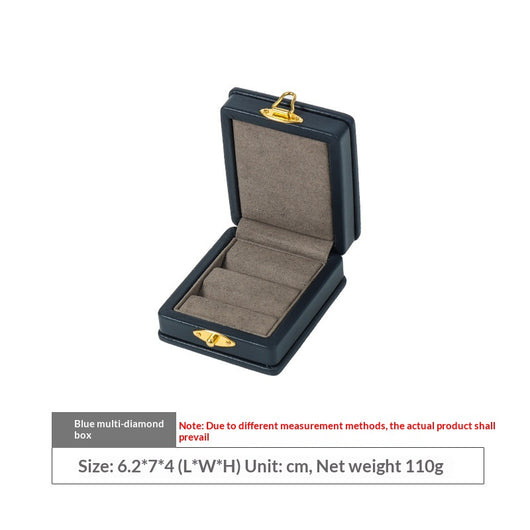 Anillo de Diamante Verde Esmeralda en Cuero Genuino con Caja de Presentación - Image 11