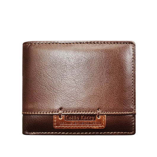 Cartera Corta de Cuero Genuino para Hombre - Image 3