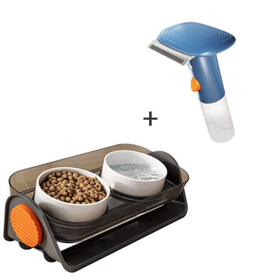 Comedero y Bebedero Elevado para Gatos con Tallo de Cerámica - Image 8