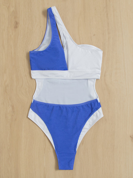 Traje de Baño Enterizo Colorblock para Mujer - Diseño Moderno y Favorecedora - Image 5