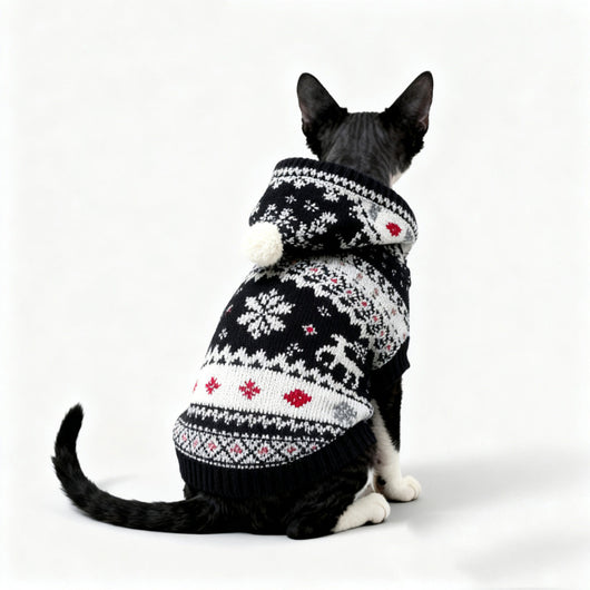 Suéter Navideño para Gatos Sin Pelo - Abrigador para Otoño e Invierno - Image 4