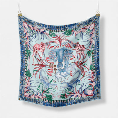 Pañuelo de Seda Estampado Cuadrado para Mujer - Image 3