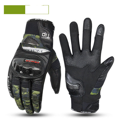 Guantes de Motociclista de Fibra de Carbono con Pantalla Táctil y Protección Anticaída - Image 4