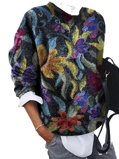 Blusa Suelta Estampado Floral Manga Larga para Mujer - Image 19