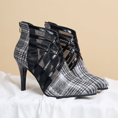 Tacones Stiletto de Punta Fina con Malla - Image 10
