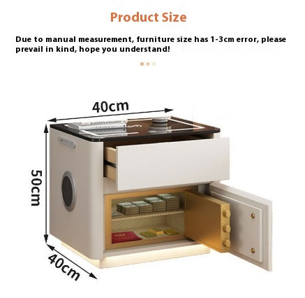 Mesita de Noche Inteligente con Caja de Seguridad y Carga Inalámbrica Integrada - Image 26