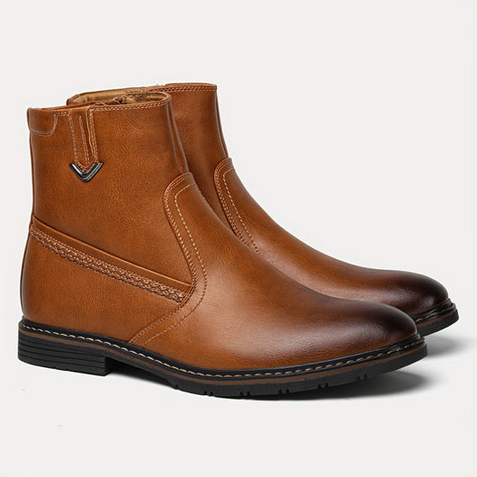 Botas de Vestir con Cierre y Detalles de Piel Sintética - Image 6
