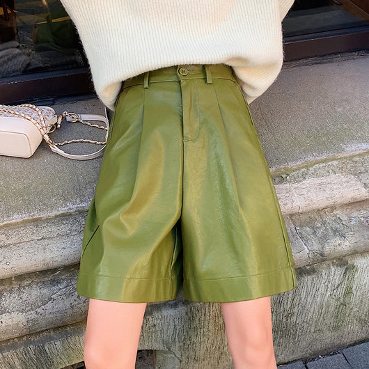Shorts de Cuero PU para Mujer - Colección Primavera Otoño - Image 4