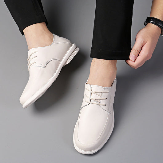 Zapatos Formales de Cuero para Hombre - Estilo Coreano Punta Fina Negro - Image 12