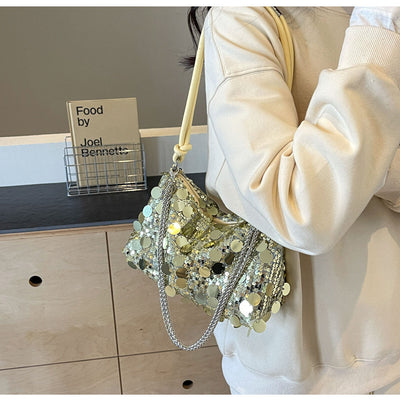 Bolso Bandolera Mujer con Cadena y Lentejuelas Brillantes - Image 48