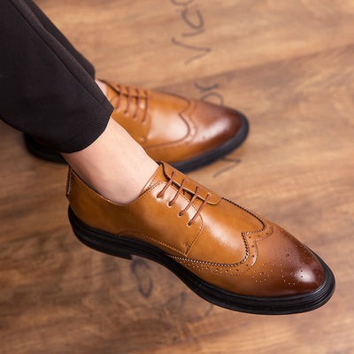 Zapatos de Cuero Blanco Estilo Británico para Hombre - Calzado Ejecutivo Premium - Image 2