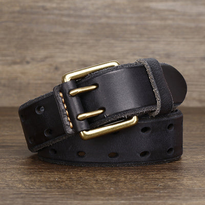 Cinturón Casual Retro de Cuero Vacuno Premium con Hebilla Magnética - Image 6