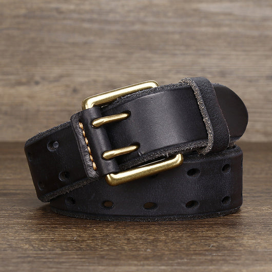Cinturón Casual Retro de Cuero Vacuno Premium con Hebilla Magnética - Image 6