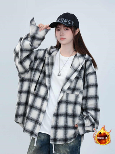 Chamarra Sudadera con Capucha Estilo Relajado Largo Medio - Image 9