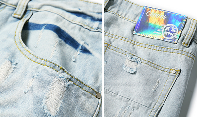 Pantalones Vaqueros Rotos Holgados Estilo Urbano para Hombre - Image 10