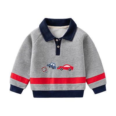 Camiseta Térmica Infantil Estampado Cartoon - Abrigo Suave y Cómodo para Otoño - Image 3
