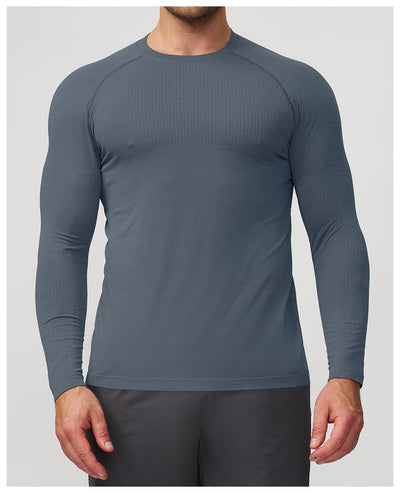 Playera Deportiva Manga Larga Transpirable de Secado Rápido para Hombre - Image 18