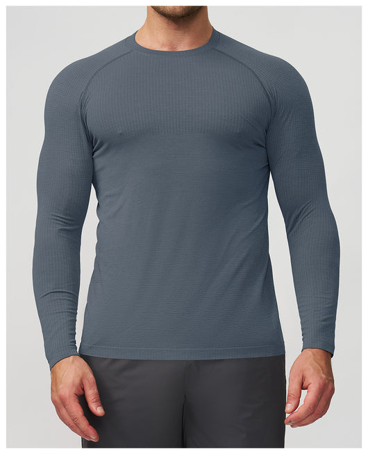 Playera Deportiva Manga Larga Transpirable de Secado Rápido para Hombre - Image 18