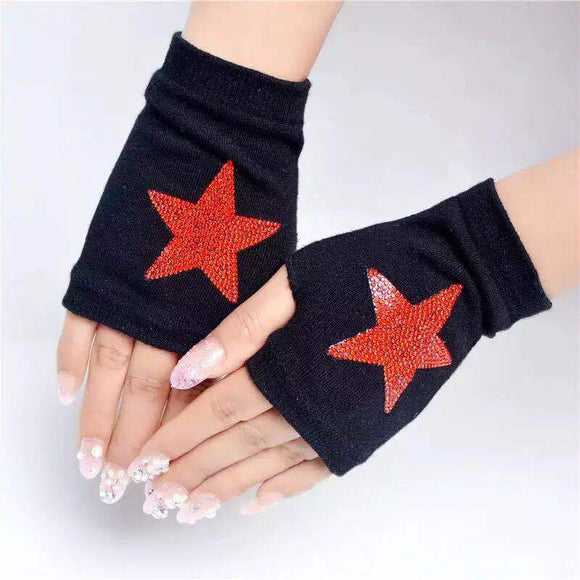 Guantes Fingerless Sailor Dance con Cristales - Estilo Marinero