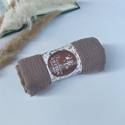 Pañuelo de Algodón y Lino Arrugado Monocromático - Image 44