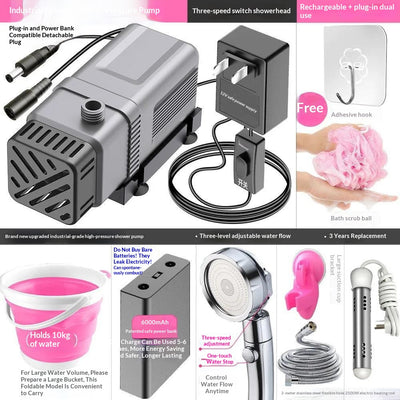 Ducha Portátil Eléctrica para Baño al Aire Libre - Image 3
