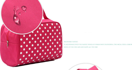 Bolsa de Cosméticos Impermeable con Diseño de Puntos - Image 10