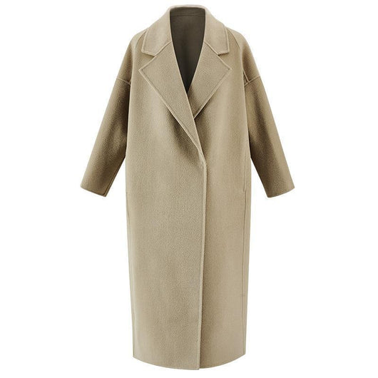 Abrigo de Lana Reversible con Efecto Agua - Elegancia Casual para Otoño e Invierno - Image 10