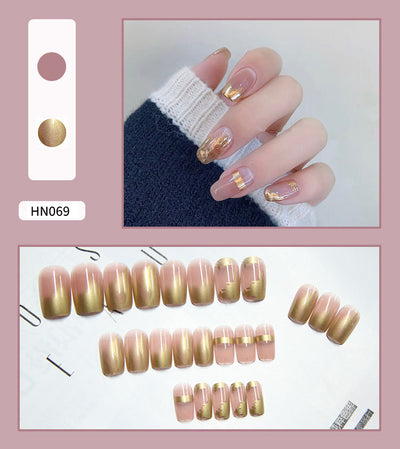 Uñas Postizas Decoradas Adhesivas - Diseño Profesional Listo para Usar - Image 70