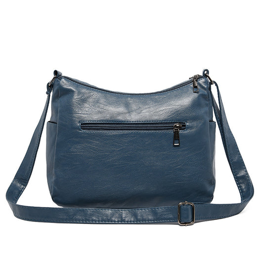 Bolso Mensajero de Cuero con Múltiples Compartimentos y Bolsillos - Image 4