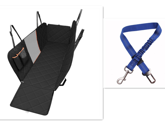 Protector de Asiento para Mascotas con Malla Ventilada y Bolsillos - Image 12