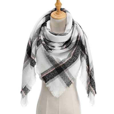 Bufanda Larga con Triángulos para Mujer - Chal Otoño Invierno - Image 58