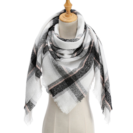 Bufanda Larga con Triángulos para Mujer - Chal Otoño Invierno - Image 58