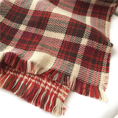 Bufanda Cuadros Retro Otoño Invierno para Mujer - Image 14