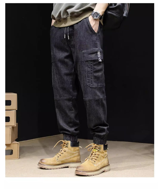 Jeans Retro Holgados con Cintura Elástica para Hombre - Image 14
