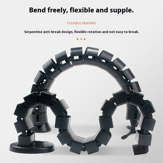 Canaleta Organizadora de Cables ABS Reforzada Flexible