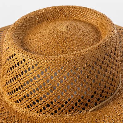 Sombrero de Paja Tejido con Encaje y Ala Ancha para Primavera y Verano - Image 16