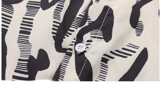 Camisa Estampada PU Delgada para Hombre - Diseño Playa - Image 13