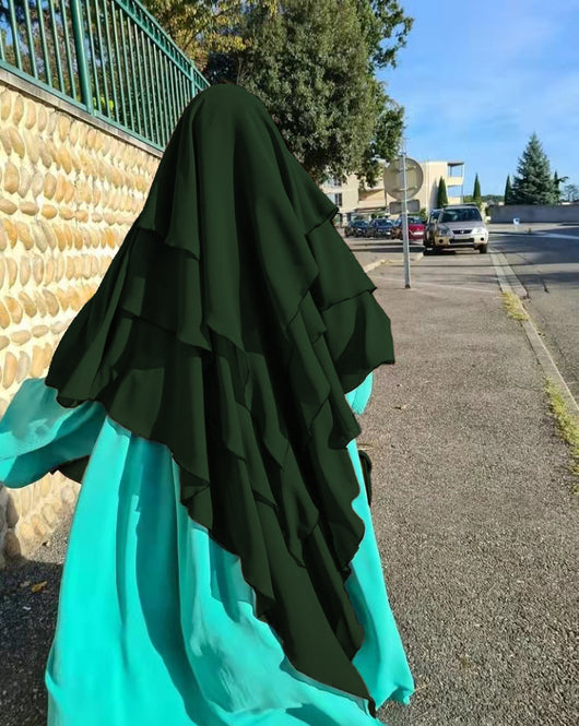 Turbante Protector Solar Multicapa para Mujer - Diseño Étnico Tradicional - Image 24