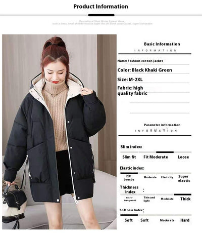 Chaqueta Acolchada de Plumón Mujer Largo Invierno - Image 12