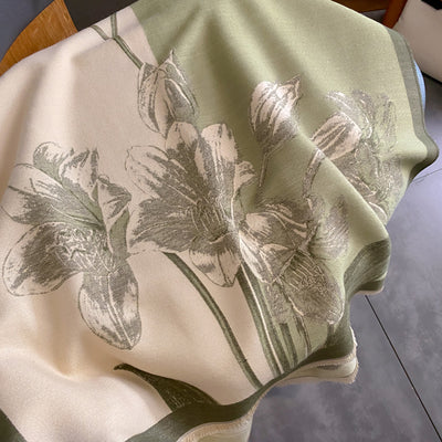 Manta Capa Estampada con Borlas - Cobertor Versátil para Todas las Estaciones - Image 3