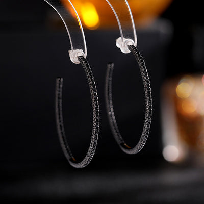 Aretes de Plata Geométricos con Aguja - Diseño Minimalista Elegante - Image 4