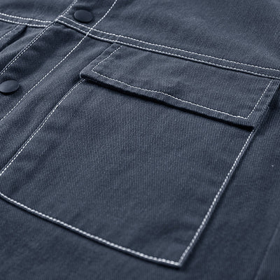 Camisa Denim Manga Larga Lavada para Hombre con Forro - Image 5