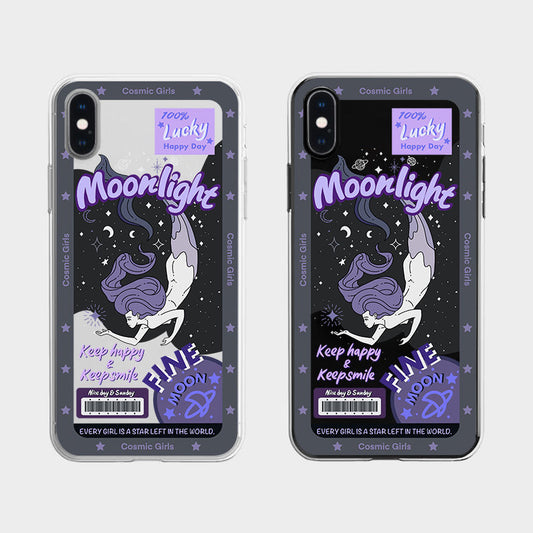 Funda Transparente con Diseño Estampado para Teléfono