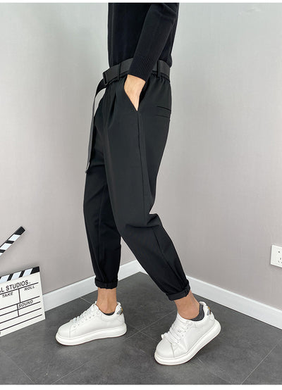 Pantalones Harem Coreanos Trendy de Nueve Puntos - Image 5