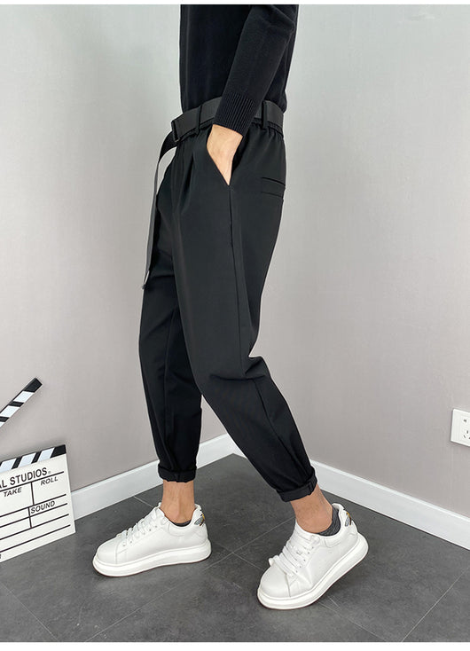 Pantalones Harem Coreanos Trendy de Nueve Puntos - Image 5