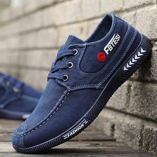 Zapatos Casuales de Hombre en Lona Denim Lavado - Image 5