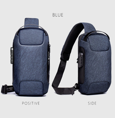 Bolsa Cruzada Antirrobo para Hombre - Mochila Mensajero de Seguridad - Image 25