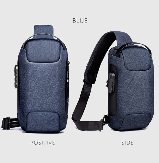 Bolsa Cruzada Antirrobo para Hombre - Mochila Mensajero de Seguridad - Image 25