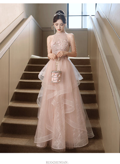 Vestido de Noche Elegante Rosa para Mujer - Image 25